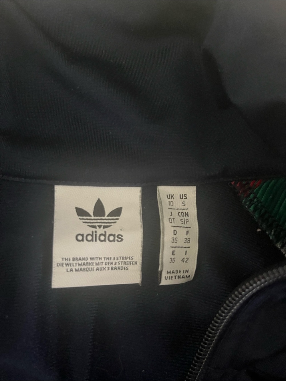 adidas Black Track Jacket with Trefoil Tag - Picture 2 of 3